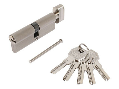 Евроцилиндр с вертушкой Стандарт MAX 90-5K SN (перф.ключ, 5ключей, Длина цилиндра 90 (40*10*40))