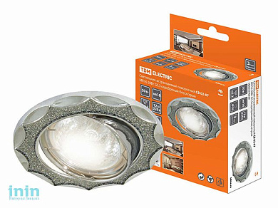 Светильник встраиваемый поворотный СВ 02-07 MR16 50Вт G5.3 серебряный блеск/хром TDM