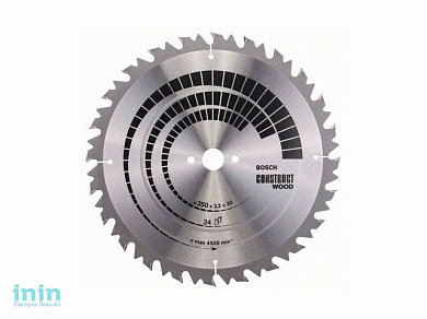 Диск пильный 350х30 мм 24 зуб. по дереву CONSTRUCT WOOD BOSCH (переменный зуб)