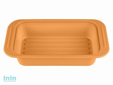 Форма для выпечки, силиконовая, прямоугольная, 25 х 13.5 х 5 см, персиковая, PERFECTO LINEA