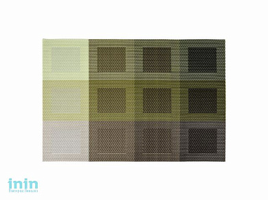 Салфетка сервировочная "Геометрия", 30х45 см, градиент, MARMITON (Цвета в ассортименте: зелёный, коричневый.)