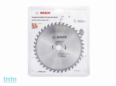 Диск пильный 254х30 мм 40 зуб. по дереву ECO WOOD BOSCH (твердоспл. зуб)