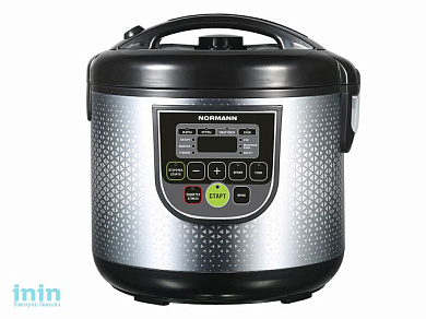Мультиварка NORMANN AMC-521 (900 Вт, 5л, 10 программ, СМАРТШЕФ, паровая корзина, фритюр, покрытие Daikin)