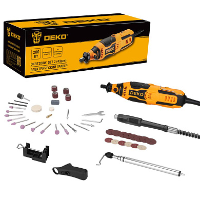 Гравер DEKO DKRT200W 085-1322