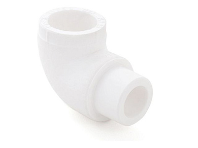 Колено ПП вн.-нар. 20х90 белый РосТурПласт