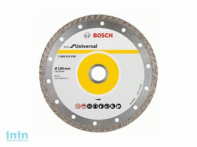 Алмазный круг 180х22 мм универс. Turbo ECO UNIVERSAL BOSCH (сухая резка)