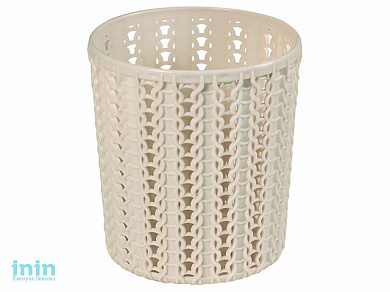 Подставка ВЯЗАНИЕ круглая (белый) (IDEA)