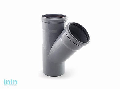 Тройник для внутренней канализации 110/110х45 РосТурПласт (Тройник 110х110х45)