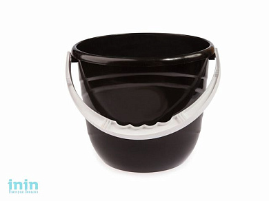 Ведро Practic (Практик) 10 л, черный, BEROSSI (Изделие из пластмассы. Литраж 10 л)