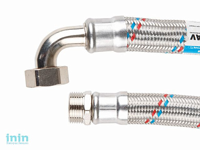 Подводка гибкая для станций водоснабжения гайка 1 - штуцер 1 100см AV Engineering