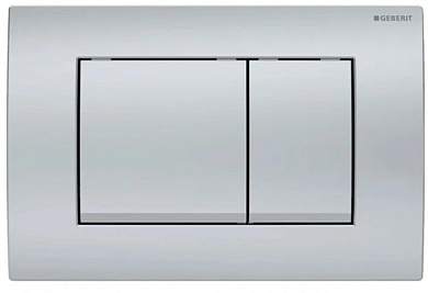 Смывная клавиша Delta30, пластик, для двойного смыва, хром матовый