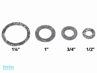 Прокладка паронитовая 1" ПМБ (маслобензостойкий) 30х19 h-2мм (Симтек)