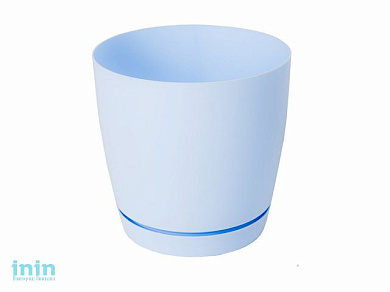Горшок для цветов 2 л, Фрезия 1, светло-голубой, GARDENPLAST