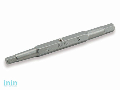 Насадка двухсторонняя шестигр.4mm/5mm 75мм TOPTUL (FKDA0405)