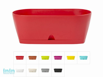 Ящик балконный для цветов Urban (Урбан) 25х11,5 см, DRINA (цвета в ассортименте)