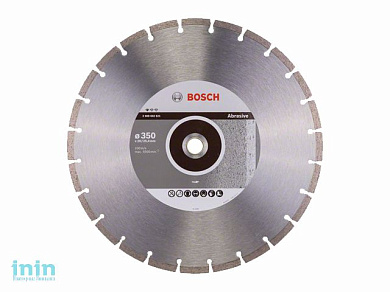 Алмазный круг 350х20/25.4 мм по абразив. матер. сегмент. STANDARD FOR ABRASIVE BOSCH (сухая/мокрая резка)