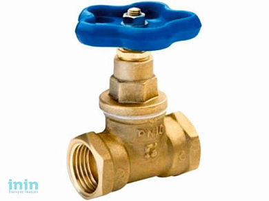 Кран вентильный 1" вн.-вн. PN1,6 МПа, 15Б3р, Цветлит (Температура теплоносителя  до 70°С)