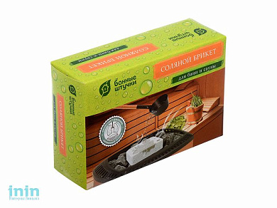 Соляной брикет с травами для бани и сауны, 1300г., "Банные штучки" (БАННЫЕ ШТУЧКИ)