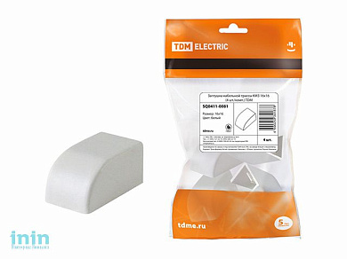 Заглушка кабельной трассы КМЗ 16х16 (4 шт./уп.) TDM