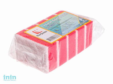 Губки кухонные для деликатной чистки, 5 шт., 95х65х33 мм, PERFECTO LINEA