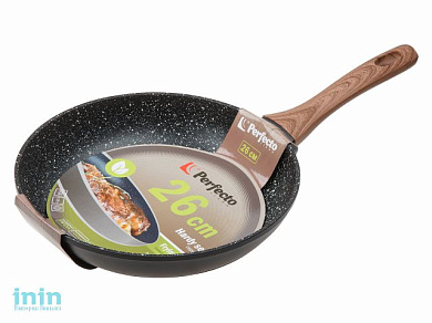Сковорода ф 26х5.3 см, алюм., антиприг. покр., серия Hardy, PERFECTO LINEA