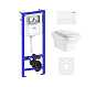 Комплект инсталляции и унитаза 6 в 1 Lavinia Boho Relfix Bristol Rimless 77040109