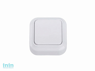 Выключатель 1 клав. (открытый, до 6А) белый, Вариант, Bylectrica (Выключатель одноклавишный для открытой установки Гарантийный срок:24 месяца)