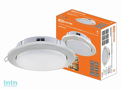 Светильник встраиваемый СВ 01-07 GX70-H5, 220 В, 50 Гц, без рефл., никель, TDM