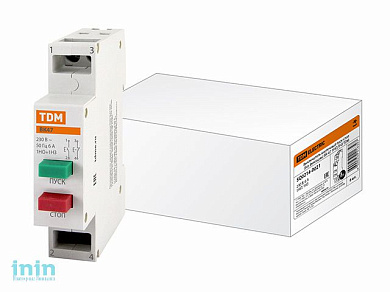 Выключатель кнопочный пуск-стоп (без фиксации) ВК-47 1НО,1НЗ TDM