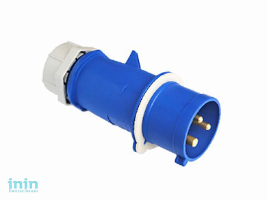 Вилка силовая ВП32-922 BYLECTRICA (промышленного назначения переносная двухполюсная с заземляющим контактом Гарантийный срок:24 месяца)