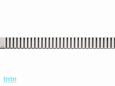Решетка для водоотводящего желоба (нержавеющая сталь, матовая LINE-850M, Alcaplast (перфорированная решетка из нержавеющей стали)