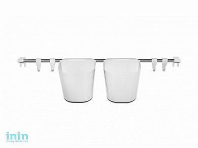 Набор рейлинг с контейнером Prestige, снежно-белый, BEROSSI