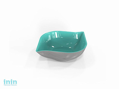 Салатник двухцветный Taila (Тайла) 1,5 л, бирюза, BEROSSI (Изделие из пластмассы. Литраж 1,5 л.   Размер 207 x 74 мм)