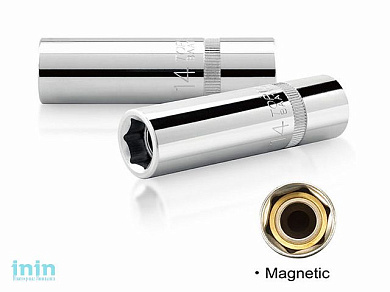 Головка свечная 1/2" 14мм магнитная TOPTUL (BAAT1614)