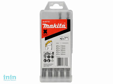 Набор буров SDS-plus CENTERING TIP MAKITA 5 шт (5х110, 6х110, 6х160, 8х110, 8х160)