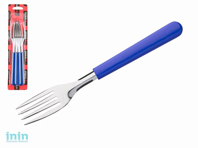 Набор вилок столовых, 3шт., серия PARATY, голубые сан марино, DI SOLLE (Длина: 188 мм, толщина: 1,2 мм. Прочная пластиковая ручка.)