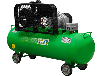 Компрессор ECO AE-2005-2 ременной (580 л/мин, 8 атм, ременной, масляный, ресив. 200 л, 380 В, 3.00 кВт)