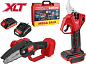 Набор аккум. инструмента WORTEX мини-пила + секатор в чем. ALL1 XLT SET СКИДКА -28% (Аккум. мини-пила WORTEX LX CEC 2518-1 + Аккум. секатор WORTEX CBS 2030 + 1 АКБ 2А*ч + ЗУ 2 А)