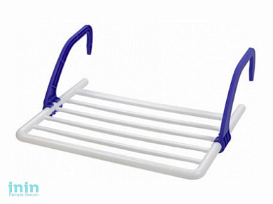 Сушилка навесная на батарею Berossi, лазурно-синий, BEROSSI (Изделие из пластмассы. Размер 520 х 390 х 180 мм (в рабочем состоянии))