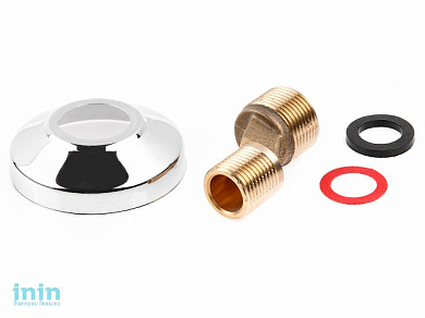 Эксцентрик с декоративной чашкой 3/4"х1/2" UWJ-1318 G.lauf (Эксцентрик 3/4" x "1/2" x 52 мм нар.-нар.)